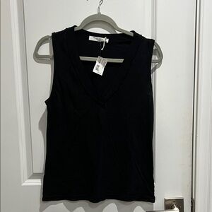 Project Social T Black V-Neck Tank Top